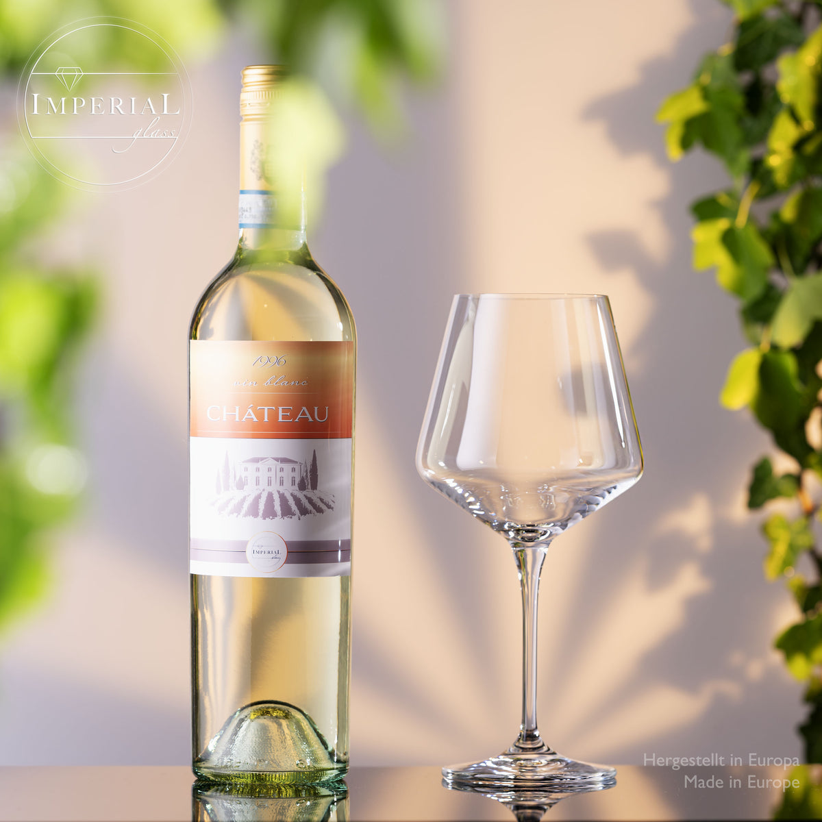 IMPERIAL glass Weißweingläser 560ml "Athen" Set 6-Teilig Chardonnay Glas aus Crystalline Glas Weingläser Spülmaschinenfest