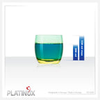 PLATINUX Szklanki do picia zielono-żółte, szklane, kolorowe, zestaw 6 sztuk 200ml (maks. 320ml), szklanki na wodę