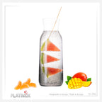 PLATINUX Karafka szklana z efektem Ombre w kolorze czarnym 1L (maks. 1130ml)