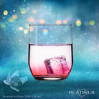 PLATINUX Eleganckie szklanki do picia 240ml, zestaw 6 sztuk, szklanki do wody, szklanki do soku