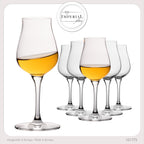 IMPERIAL Kieliszek do degustacji 110ml Szklanka do whisky i koniaku ze szkła krystalicznego Zestaw 6 sztuk Można myć w zmywarce