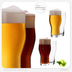 IMPERIAL glass Pint Biergläser Set 6 Stück 500ml (max. 690ml) aus Crystalline Glas 0,6L Spülmaschinenfest