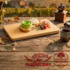 Falkenberger Frühstücksbrettchen 2er Set massive Buche, 24 × 14 × 1,6 cm Handgefertigt