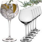 IMPERIAL glass Gin Tonic Gläser 6er Set 570ml bauchiges Gin Ballonglas aus Crystalline Glas Spülmaschinenfest