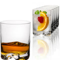 Szklanki do napojów IMPERIAL, zestaw 6 sztuk, 370 ml - szklanki do wody i whisky wykonane z bezołowiowego szkła kryształowego, można myć w zmywarce, z falistym dnem