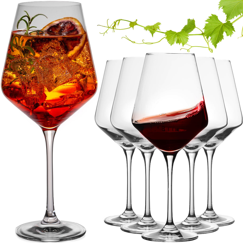 IMPERIAL szklanki do aperitifu Zestaw 6x 580ml ze szkła krystalicznego, można myć w zmywarce „Athen”