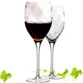IMPERIAL glass Elegante Rotweingläser 350ml "Glamour" Set 2-Teilig Weingläser aus Crystalline Glas Handmade