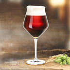 PLATINUX Szklanki do piwa Eleganckie 400ml (max. 460ml) Zestaw 6 szklanek do piwa typu tulipan ze szkła kryształowego