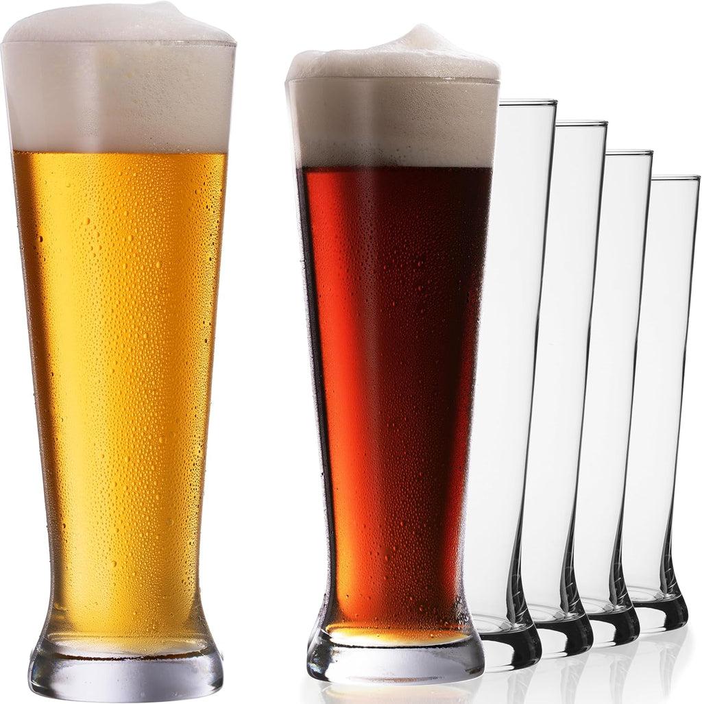 IMPERIAL glass Hohe Weizengläser aus Crystalline Glas Set 6 Stück 500ml (max. 680ml) Spülmaschinenfest