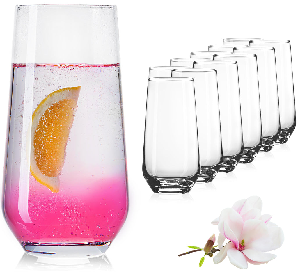 IMPERIAL glass Trinkgläser aus Glas 440ml (max. 520ml) Set 12-Teilig