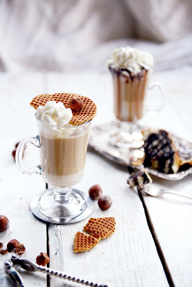 PLATINUX Zestaw szklanek do Irish Coffee z uchem 230ml (6 części) Szklanki do kawy kakao