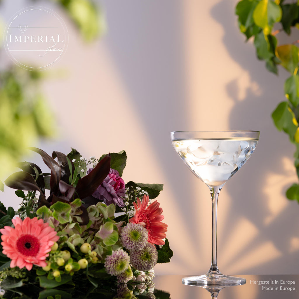 IMPERIAL Zestaw 2 kieliszków do Martini 330ml ze szkła krystalicznego, można myć w zmywarce