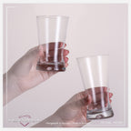 PLATINUX Szklanki Zestaw 200ml + 300ml Kształt X 12-częściowy ze szkła "CrossLine" Można myć w zmywarce