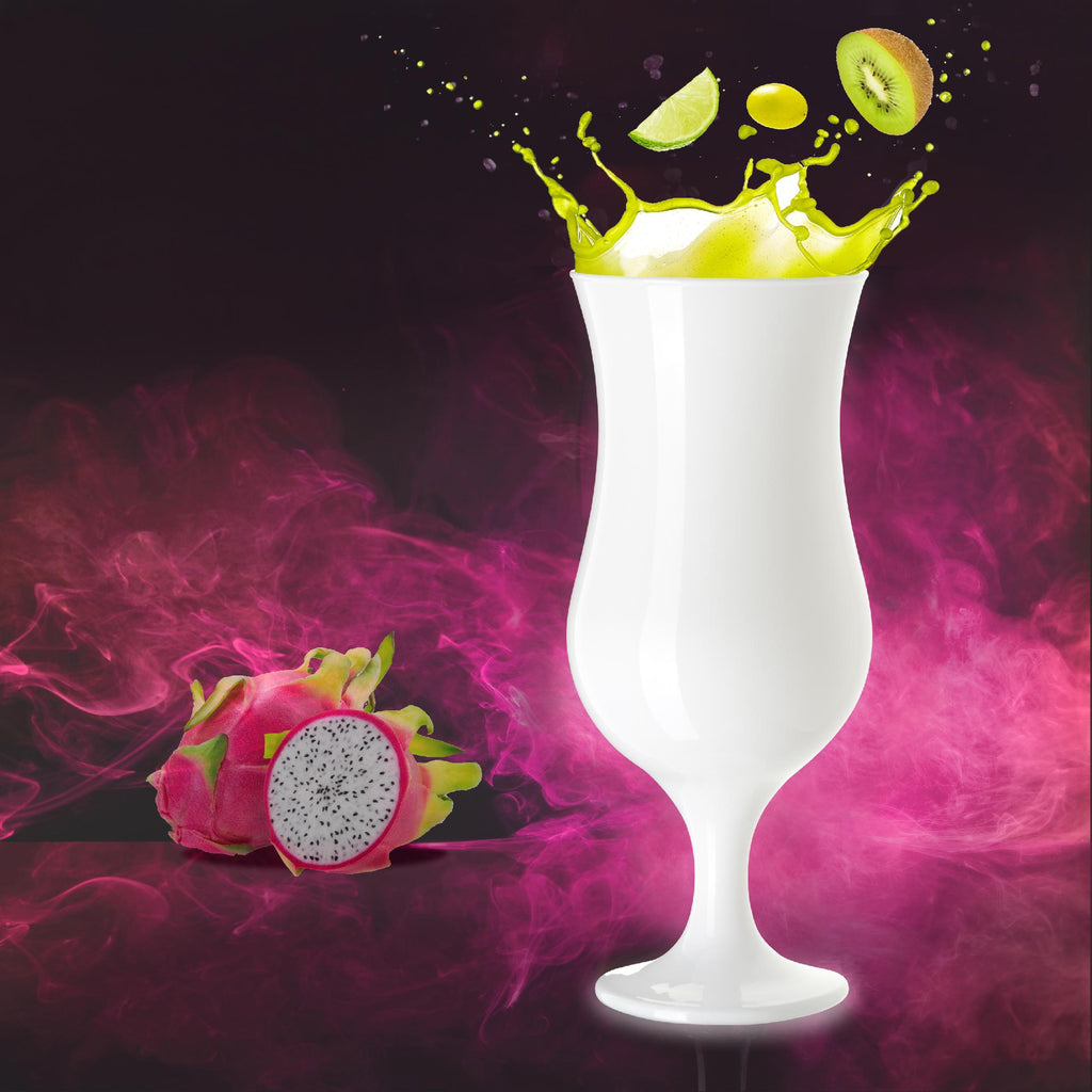 PLATINUX Białe szklanki koktajlowe 400ml (maks. 470ml) Szklanki do longdrinków zestaw 6 sztuk Szklanki barowe