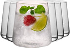 IMPERIAL glass Edle Trinkgläser aus Glas 370ml (max. 450ml) Set 6 Teilig Wassergläser