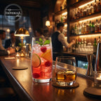 IMPERIAL glass Szklanki 440ml, zestaw 6 szklanek do napojów i wody ze szkła, można myć w zmywarce