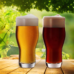 IMPERIAL glass Pint Biergläser Set 6 Stück 500ml (max. 690ml) aus Crystalline Glas 0,6L Spülmaschinenfest