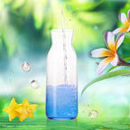 PLATINUX Karafka szklana z efektem ombre w kolorze ciemnoniebieskim, 1L (maks. 1130ml)