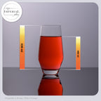 IMPERIAL Karafka i szklanki do napojów z kryształowego szkła "Rom" 1680ml / 520ml ręcznie wykonane