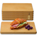 Falkenberger Frühstücksbrettchen 6er Set massive Buche, 24 × 14 × 1,6 cm Handgefertigt