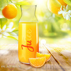 PLATINUX Szklana karafka z nadrukiem Juice 1000ml (maks. 1200ml) ze szkła