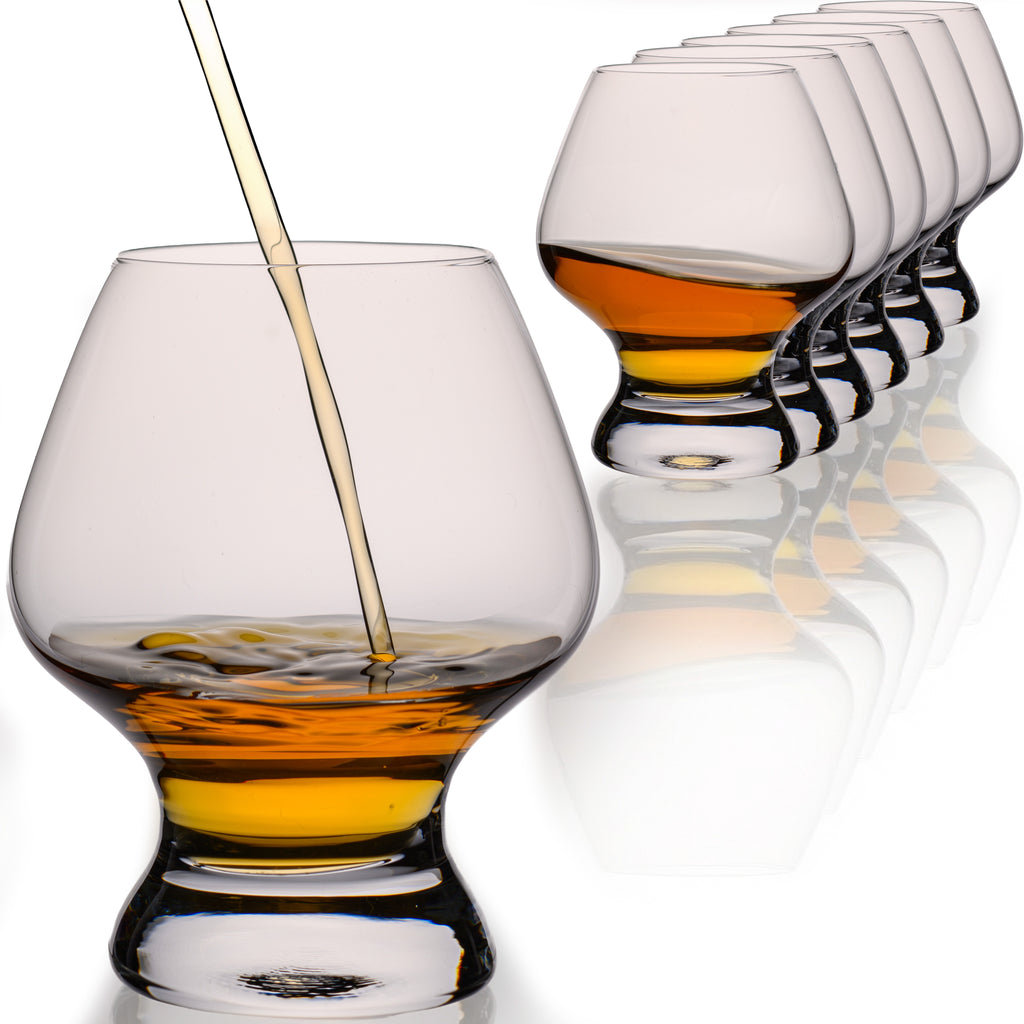 IMPERIAL glass 6-częściowy zestaw do degustacji 220 ml kieliszki do nosingu, kieliszki degustacyjne ze szkła - kieliszki do koniaku, whisky, można myć w zmywarce