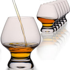 IMPERIAL glass 6-częściowy zestaw do degustacji 220 ml kieliszki do nosingu, kieliszki degustacyjne ze szkła - kieliszki do koniaku, whisky, można myć w zmywarce