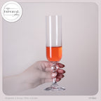IMPERIAL glass geriffelte Sektkelche 200ml (max 250ml) "Prag" Set 2-Teilig Sektgläser aus Crystalline Glas Spülmaschinenfest
