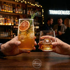 IMPERIAL Glass kwadratowe szklanki do picia zestaw 12 sztuk, szklanki do wody i soku 730 ml i 470 ml ze szkła z serii "Milano" nadające się do mycia w zmywarce