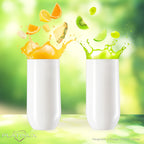 PLATINUX Eleganckie białe szklanki do picia 360ml (max. 440ml) Zestaw 6-częściowy Szklanki do wody