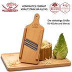 FALKENBERGER Krauthobel S massive Buche, Maße 36 × 13,5 × 3,5 cm Handgefertigt