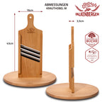 FALKENBERGER Krauthobel M massive Buche, Maße 43 × 16 × 3,5 cm Handgefertigt