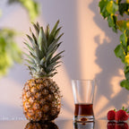 PLATINUX Szklanki 200ml w kształcie X Zestaw 12-częściowy Szklanki do soków ze szkła Seria "CrossLine" Można myć w zmywarce