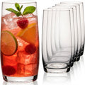 IMPERIAL glass Szklanki 440ml, zestaw 6 szklanek do napojów i wody ze szkła, można myć w zmywarce