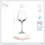 IMPERIAL szklanki do aperitifu Zestaw 6x 580ml ze szkła krystalicznego, można myć w zmywarce „Athen”