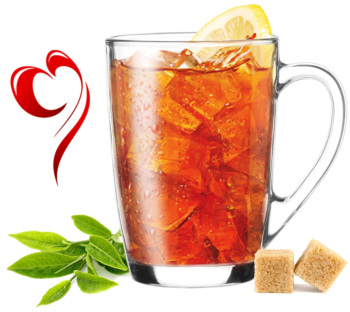 PLATINUX Szklanki do kawy szklanki do herbaty z uchwytem Zestaw 6 sztuk 250ml (maks. 320ml)