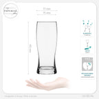 IMPERIAL glass Biergläser aus Glas 500ml (max 670ml) Set 6-Teilig