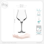IMPERIAL glass Biergläser Edel 400ml (max. 460ml) Set 6-Teilig aus Crystalline Glas