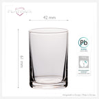 PLATINUX Zestaw 12 kieliszków do shotów - kieliszki do wódki 60ml, przezroczyste, można myć w zmywarce