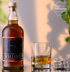 IMPERIAL glass Szklanki 2 sztuki 360ml - Szklanki do whisky z bezołowiowego szkła kryształowego - Szklanki do whisky z designerskim dnem, można myć w zmywarce