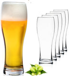 PLATINUX Klasyczne szklanki do piwa 500ml (maks. 660ml) Zestaw 6-częściowy Szklanki do piwa pszenicznego