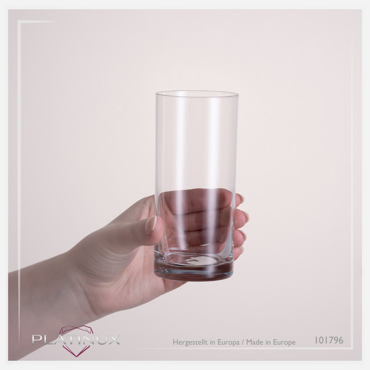 PLATINUX Proste szklanki do napojów 250 ml (maks. 300 ml) Zestaw 6-częściowy Szklanki do soków ze szkła Można myć w zmywarce