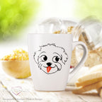 PLATINUX Filiżanka do kawy z uchem 250ml Kubek z motywem psa "Einstein" Filiżanka do herbaty