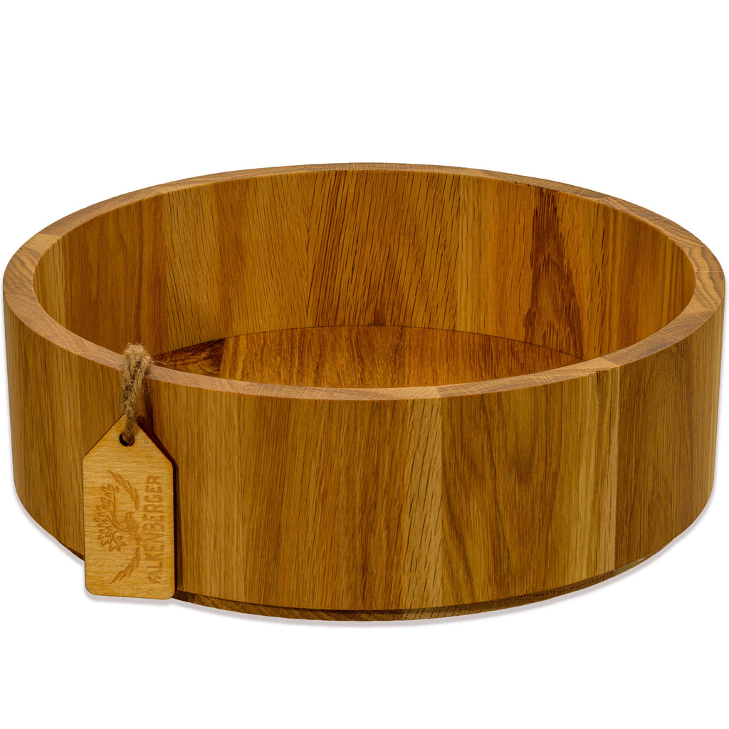 FALKENBERGER Holzschale M Eiche massiv 22,5 x 8,5 cm Handgefertigt