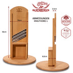 FALKENBERGER Krauthobel L massive Buche, Maße 56 × 19 × 3,5 cm Handgefertigt