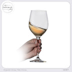 IMPERIAL glass Bauchige Weißweingläser 450ml Set 2-Teilig "Havanna" Weingläser aus Crystalline Glas
