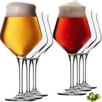 IMPERIAL glass Biergläser Edel 400ml (max. 460ml) Set 6-Teilig aus Crystalline Glas