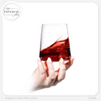 IMPERIAL glass Edle Trinkgläser aus Glas 370ml (max. 450ml) Set 6 Teilig Wassergläser