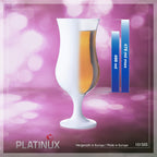 PLATINUX Białe szklanki koktajlowe 400ml (maks. 470ml) Szklanki do longdrinków zestaw 6 sztuk Szklanki barowe