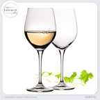 IMPERIAL glass Bauchige Weißweingläser 450ml Set 2-Teilig "Havanna" Weingläser aus Crystalline Glas